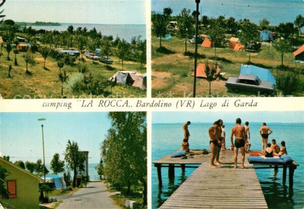 Bardolino Lago di Garda Camping La Rocca Badesteg Gardasee