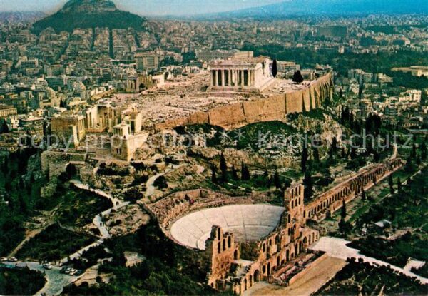Athenes Athen Akropolis Fliegeraufnahme