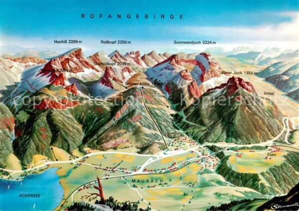 Maurach Achensee mit Rofangebirge aus der Vogelperspekti