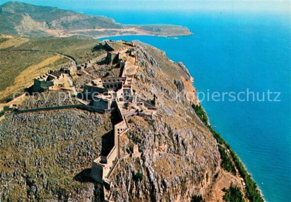 Nauplia Nauplion Burg Palamidi Küste Fliegeraufnahme