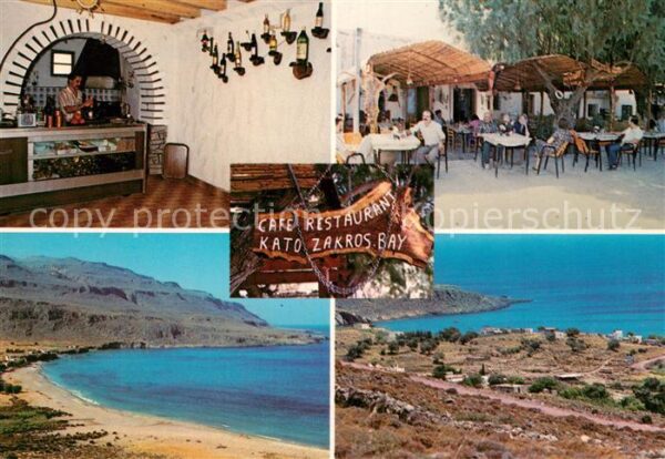 Kato Zakros Cafe Restaurant Kato Zakros Bay Strand