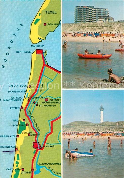 Egmond aan Zee Hotel Strand Leuchtturm Landkarte Nords