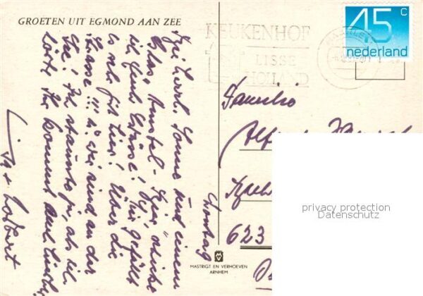 Egmond aan Zee Hotel Strand Leuchtturm Landkarte Nords – Bild 2