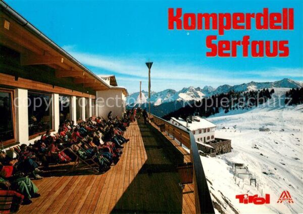 Serfaus Tirol Skigebiet Komperdell Bergrestaurant Son