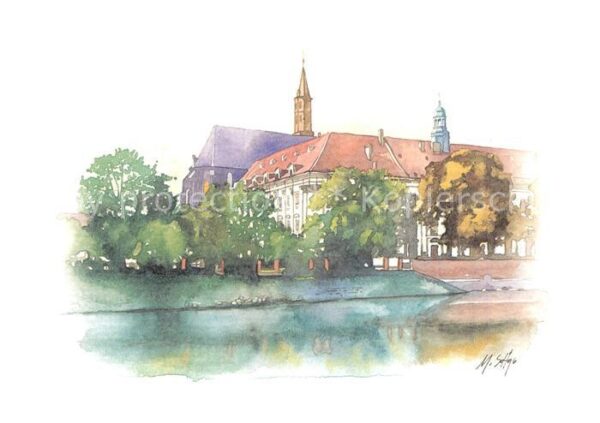 Wroclaw Widok na budynek filologii Uniwrsytetu