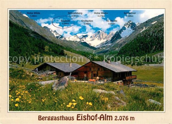 San Leonardo in Passiria Berggasthaus Eishof Alm Pfossental Natu