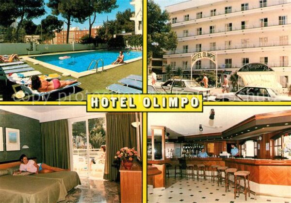 El Arenal Mallorca Hotel Olimpo Bar Restaurant Swimming Po