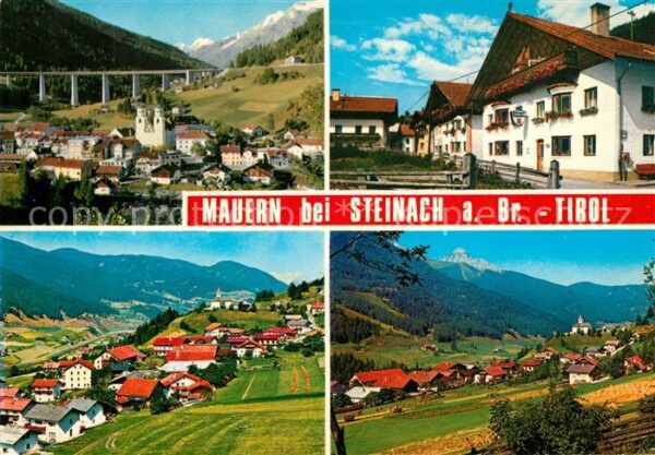 Mauern Tirol Panorama Ortsmotiv mit Hotel Gasthof Ki