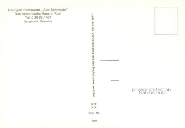 Rust Burgenland Heurigen Restaurant Alte Schmiede Türsc – Bild 2