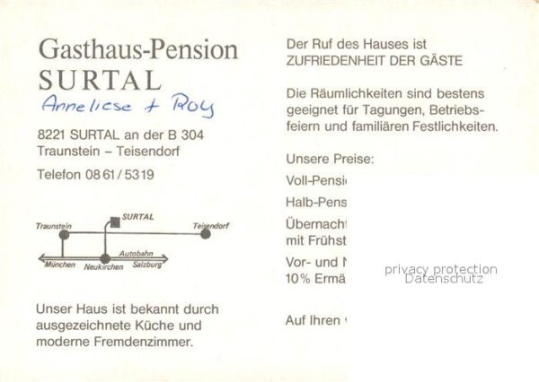 Teisendorf Oberbayern Gasthaus Pension Surtal Landschaftspano – Bild 2