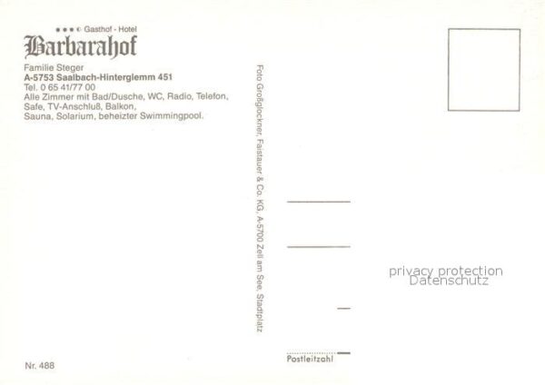 Saalbach-Hinterglemm Hotel Gasthof Barbarahof Swimming Pool – Bild 2