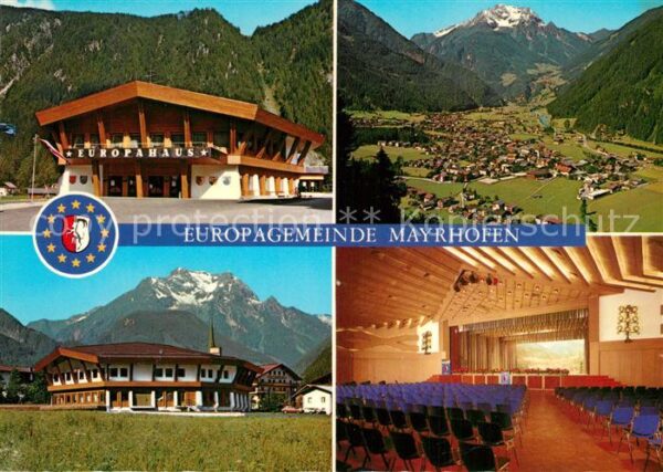 Mayrhofen Zillertal Offizielle Erinnerungskarte zur Einweih