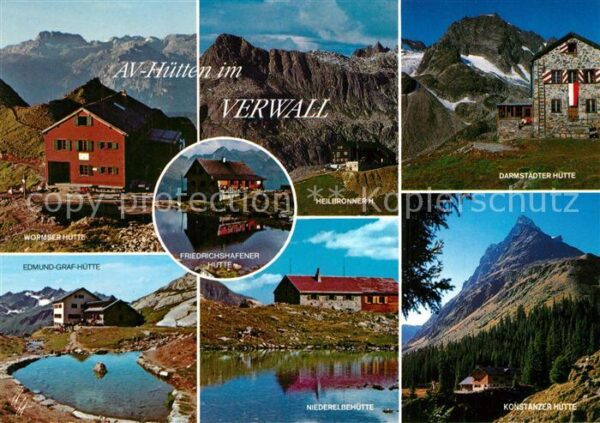 Schruns Vorarlberg Alpenvereinshütten im Verwall zwischen