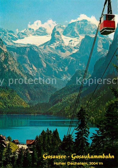 Gosau Oberoesterreich Gosausee Gosaukammbahn Bergbahn Blick a