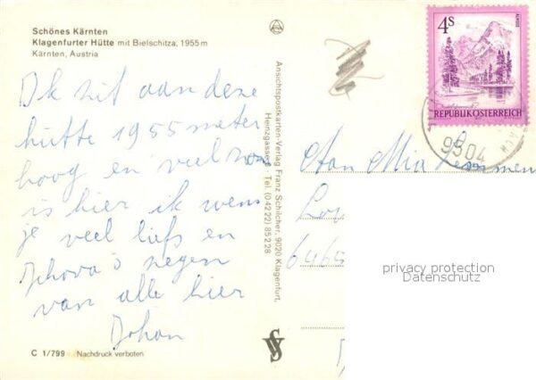 Klagenfurter Huette Berghütte mit Bielschnitza Karawanken – Bild 2