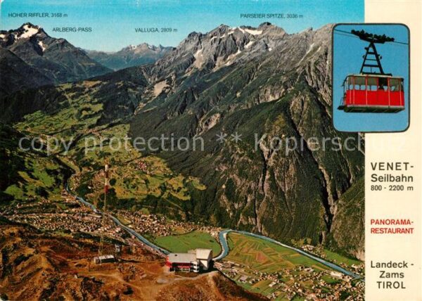 Zams Panorama Restaurant Venetseilbahn Alpen