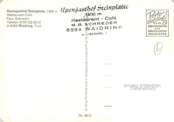 Waidring Tirol Alpengasthof Steinplatte Restaurant Caf – Bild 2