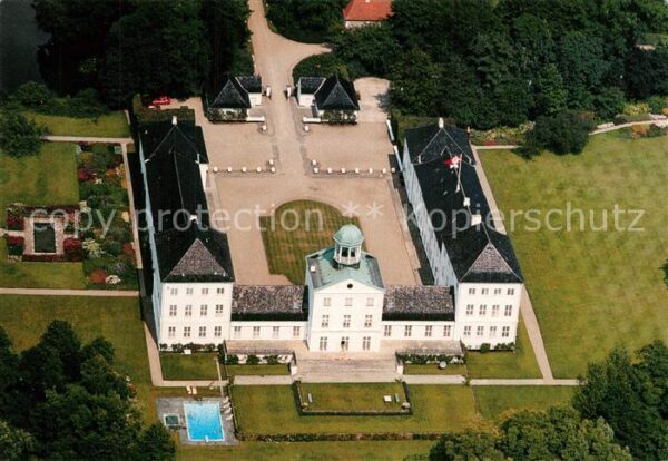 Grasten Slot Schloss Fliegeraufnahme