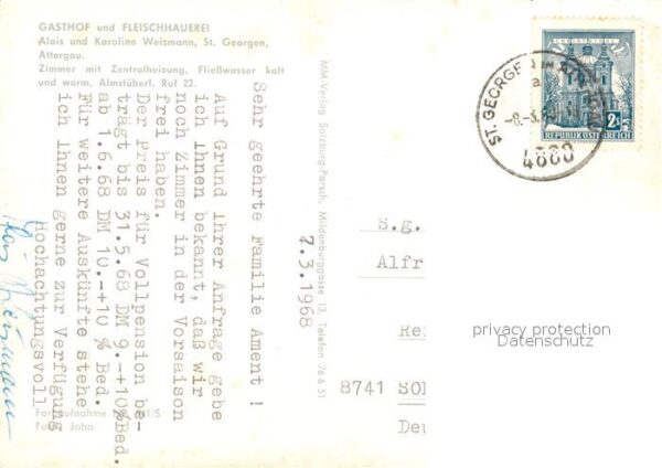 St Georgen Attergau Gasthof Fleischhauerei Weismann Restaur – Bild 2