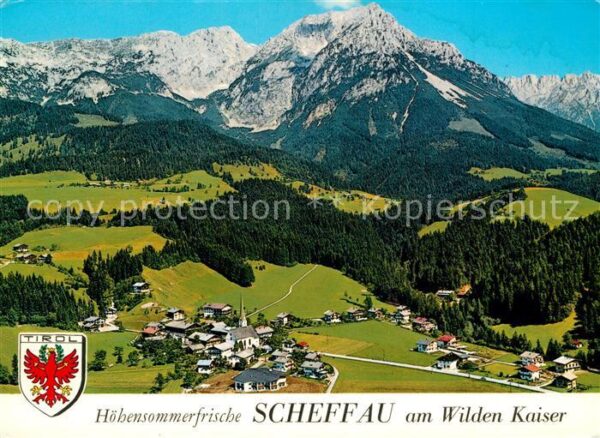 Scheffau Wilden Kaiser Sommerfrische Kaisergebirge Fliegeraufn