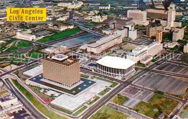 Los Angeles California Fliegeraufnahme Civic Center