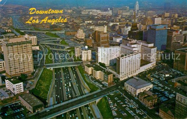 Los Angeles California Fliegeraufnahme Downtown