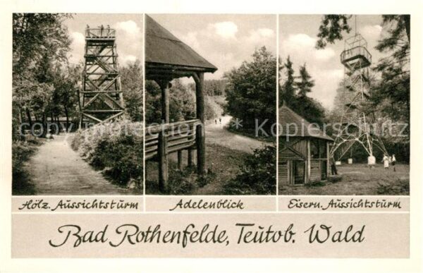 Bad Rothenfelde Hölzerner Aussichtsturm Adelenblick Eis