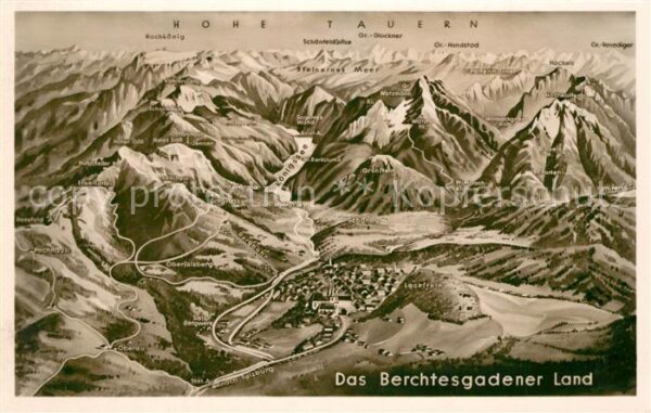 Berchtesgaden Panoramakarte