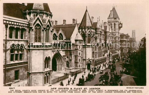 London Law courts Fleet Street
