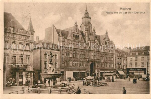 Aachen Markt Kaiser Karl Denkmal
