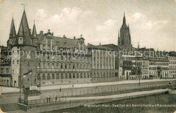 Frankfurt Main Saalhof Rententurm Mainmuschel