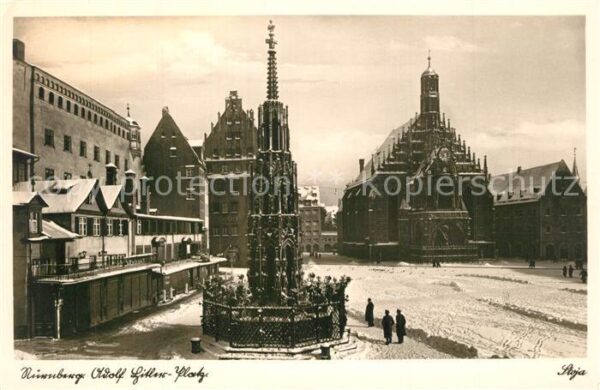 Nuernberg AH Platz Winter