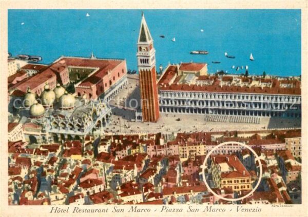 Venezia Venedig Fliegeraufnahme Hotel Restauran San Mar