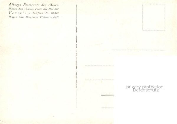Venezia Venedig Fliegeraufnahme Hotel Restauran San Mar – Bild 2
