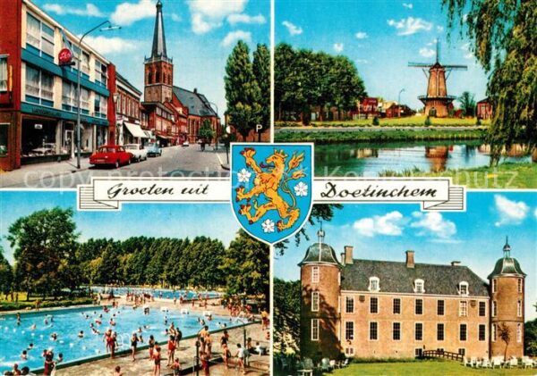 Doetinchem Schwimmbad Schloss Windmühle Stadtansic