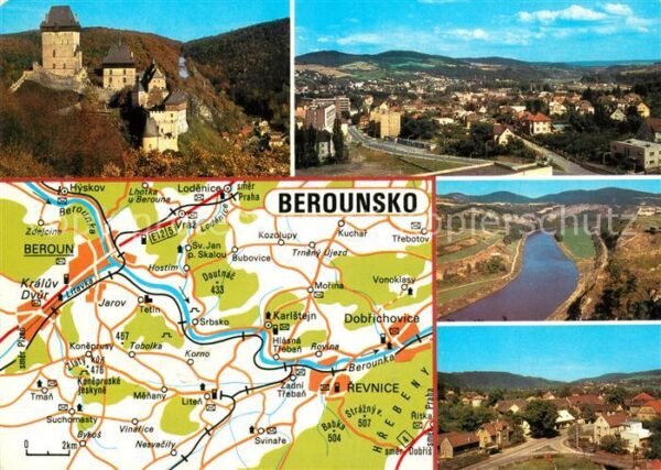 Beroun Schloss Karlstein Panoramen
