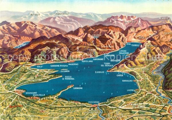 Lago di Garda Panoramakarte