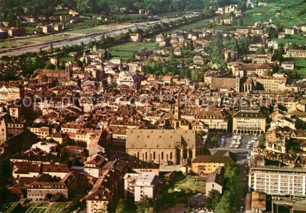Bolzano Fliegeraufnahme Altstadt