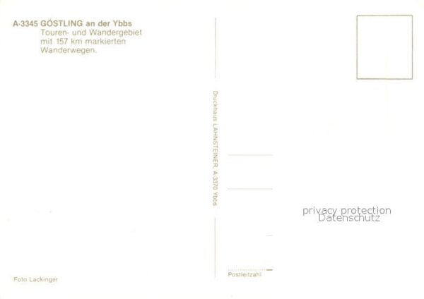 Goestling Ybbs Wanderkarte – Bild 2