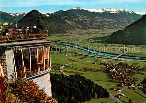 Wiesing Tirol Blick von der Kanzelkehre Inntalautobah