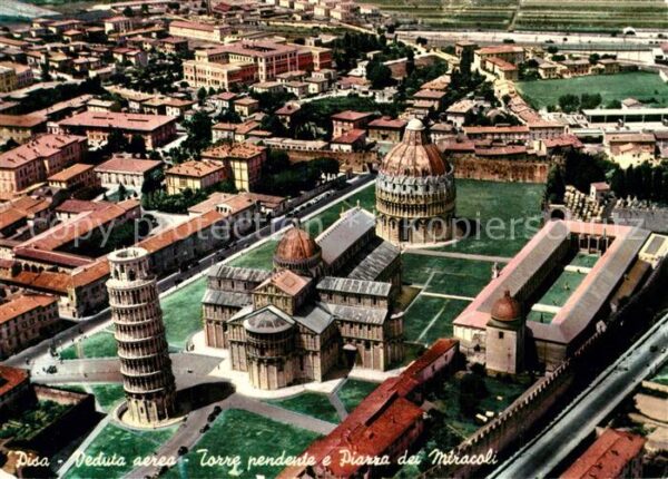 Pisa Fliegeraufnahme Torre pendente Piazza d