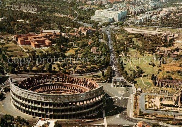 Rom Roma Fliegeraufnahme Colosseum
