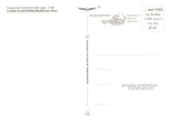 Klosterneuburg Fliegeraufnahme Augustiner Chorherrnsti – Bild 2