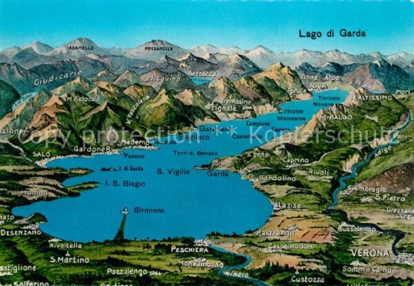 Lago di Garda Panoramakarte