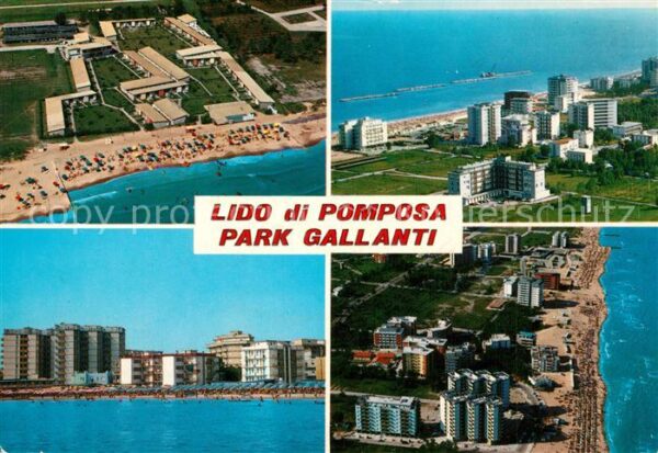 Lido di Pomposa Park Gallanti Fliegeraufnahme