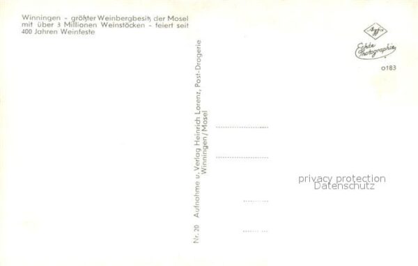 Winningen Mosel Hamm Brückstück Röttgen Weinhexenberg U – Bild 2