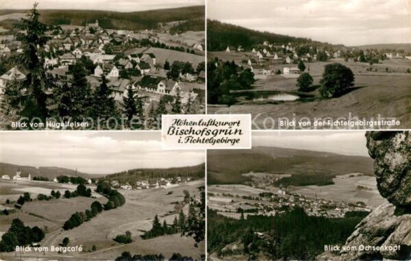 Bischofsgruen Blick vom Hügelelsen von der Fichtelgeb