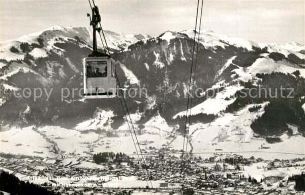 Kitzbuehel Tirol Kitzbüheler Hornseilbahn mit Hahnenkamm