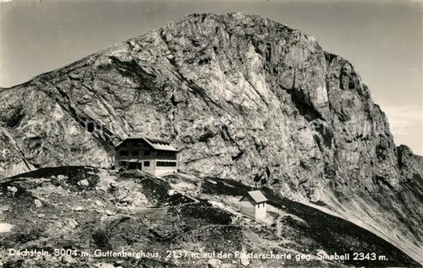 Dachstein Steiermark Guttenberghaus Feisterschanze mit Sinab
