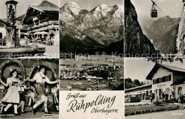 Ruhpolding Dorfplatz Reuschbergbahn Kronentanz Kur